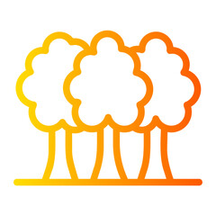 tree gradient icon