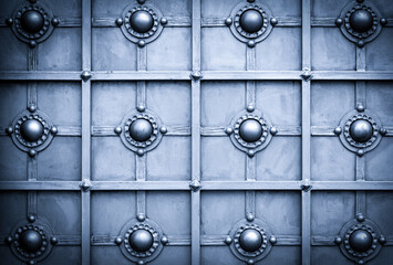wrought-iron gates, ornamental forging, forged elements close-up.