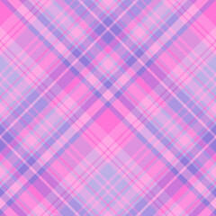 Seamless pattern in positive pink and violet colors for plaid, fabric, textile, clothes, tablecloth and other things. Vector image. 2