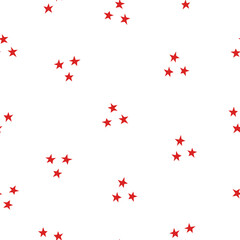 Stars on white background in doodle style. Vector stock illustration