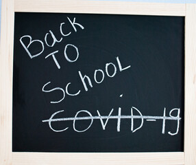 Obraz premium back to school blackboard