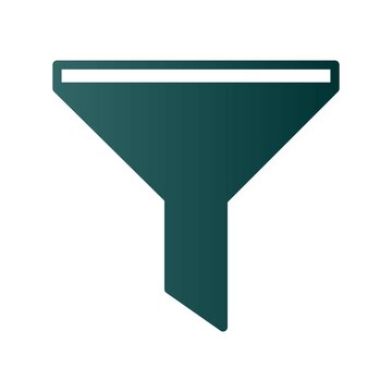 Filter Glyph Gradient Vector Icon Design