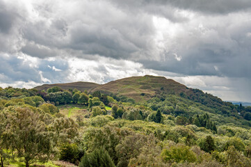 Fototapeta na wymiar Malvern hills of England in the autumn.