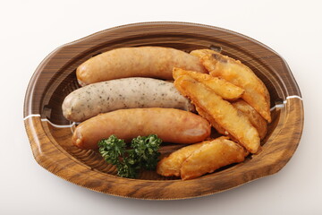 ポークウィンナーとポテトの盛り合わせ