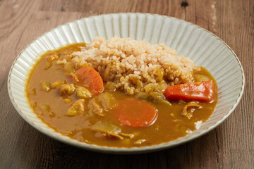 野菜の旨味たっぷりの手作りのポークカレー