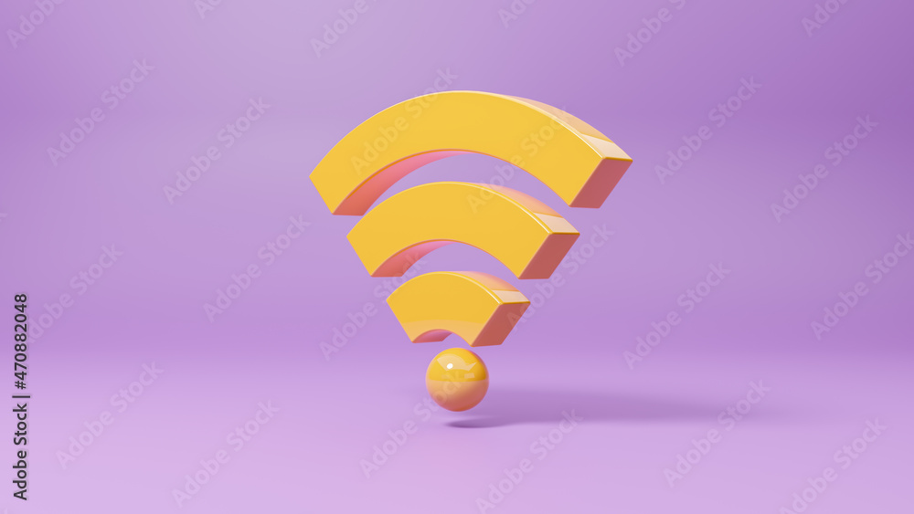 Poster wireless network symbol wi-fi isolated 3d icon, network wireless internet wi-fi connection icon, wi-