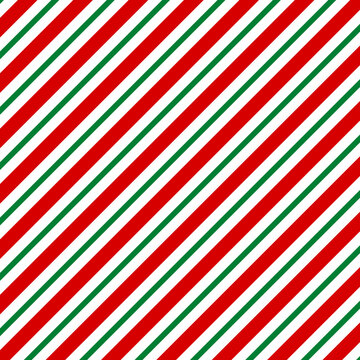 Peppermint Candy Cane Striped Pattern 