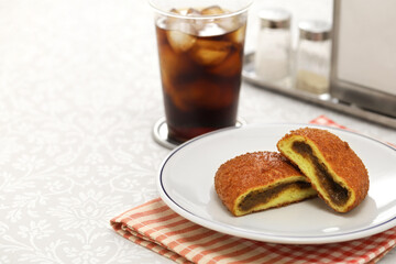 fried curry bread, Japanese food