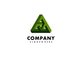 Logo Element Triangle Illusion Vector Illustration Template Good For Any Industry