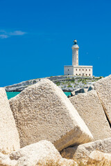 Lighthouse in Vieste, Apulia region, Italy