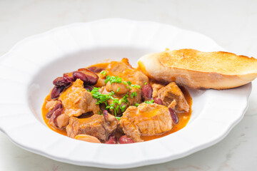 pork stew with red beans