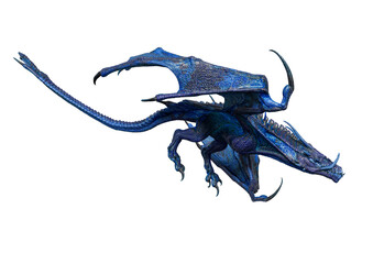 magic dragon is hunting down side view