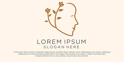 Beauty spa therapy logo concept vector