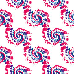 Batik brush seamless and repeat pattern design. Spiral Acrylic Illustration Pattern. Shibori. Tie dye patterns. Orchid Smoke Fashion Abstract - 307.