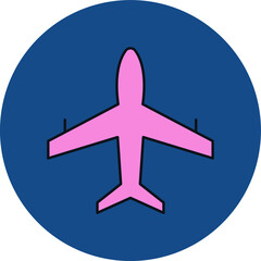 Airplane Vector icon which is suitable for commercial work

