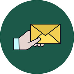 hand letter Vector icon which is suitable for commercial work

