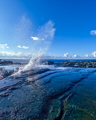 ハート型の波しぶき