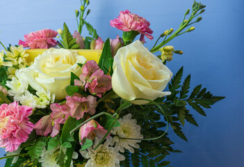 bouquet of pink roses