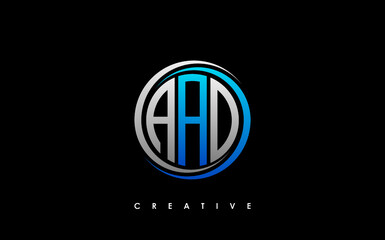 AAD Letter Initial Logo Design Template Vector Illustration