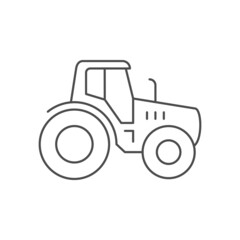 Modern tractor line outline icon