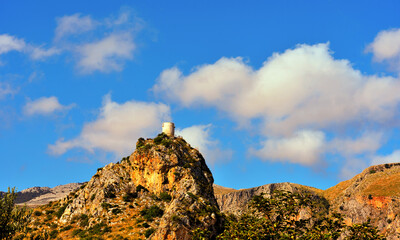 Fototapeta na wymiar bennistra tower Scopello Sicily Italy
