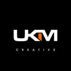 UKM Letter Initial Logo Design Template Vector Illustration