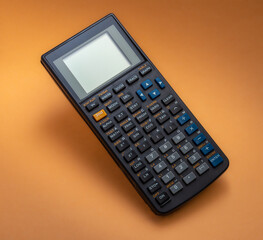 scientific calculator , for accounting ,home work and school , studio photo ,