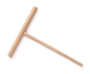 Top view of wooden crepe spreader