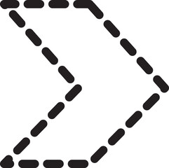 Arrow road sign show curved section of road vector