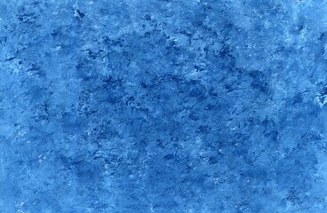 Abstract Light Blue Grunge Background Textured Art background. Hand drawing in oil, acrylic. Colorful canvas.