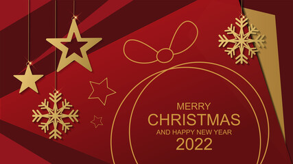 Fototapeta na wymiar christmas and happy new year background. minimalist design. vector illustration