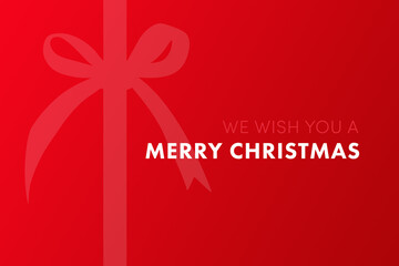 Fototapeta na wymiar Merry Christmas. Wish you a happy xmas. Modern original stilish gift christmas red colour, card, poster, banner, background, wallpaper