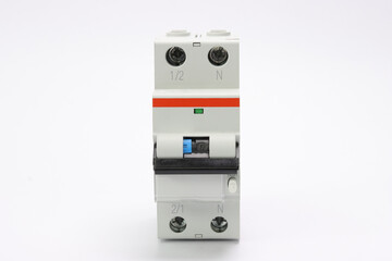 Electric differential current protection machine on a white background.