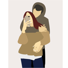 couple guy and girl soft