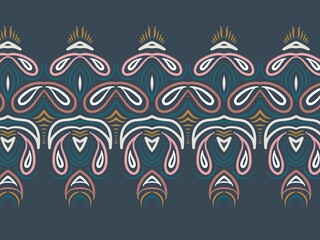 Obraz premium Traditional ornament texture seamles patterns background. Geometric motif ornamental patterns, suitable for the textile industry. Creative work hand drawing. Digital art illustration