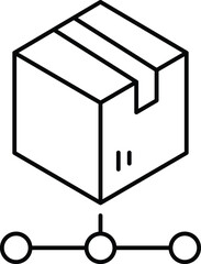 Delivery Box tracking Vector icon which is suitable for commercial work

