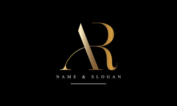 RA, AR, R, A abstract letters logo monogram