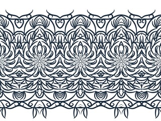 Ethnic patterned ornate hand drawn. Seamless pattern, background. Ornamental In baroque, rococo, victorian, renaissance medieval style. Decorative illustration hand drawn. Digital art illustration