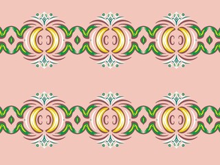 Fototapeta na wymiar Traditional ornament texture seamles patterns background. Geometric motif ornamental patterns, suitable for the textile industry. Creative work hand drawing. Digital art illustration