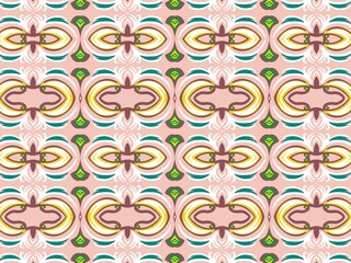 Ornate Damask flower ornament. Wallpaper in the style of Baroque. Seamless background. Graphic pattern for fabric, wallpaper, packaging. Digital art illustration