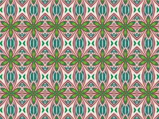 Ornate Damask flower ornament. Wallpaper in the style of Baroque. Seamless background. Graphic pattern for fabric, wallpaper, packaging. Digital art illustration