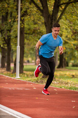 Smiling while running