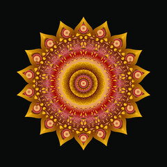 decorative concept abstract mandala illustration.