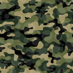 Fototapeta premium Fashionable camouflage pattern with bubbles, light vector summer background