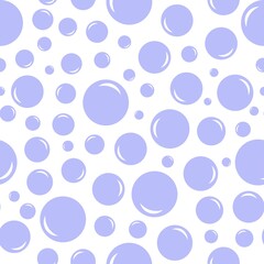 soap bubbles vector geometric seamless pattern, trendy childish pattern.