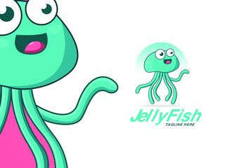 Obraz premium Jellyfish Mascot