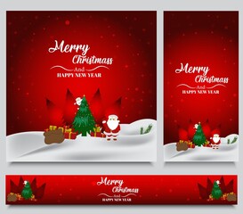 merry Christmas, art, tree, outdoor, evening, traditional, holly, light, creative, year, December, seasonal, tradition, social media, culture, star, lettering, gift, concept, Christmas card