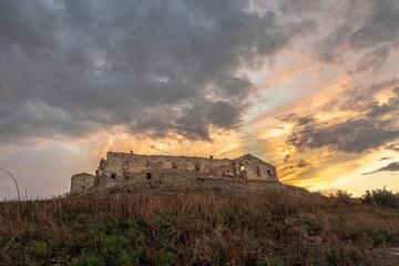 Panoramic view of the ancient Abbey of Sant'Agata Martire in Puglia - Italy