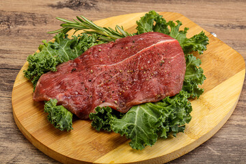 Raw beef steak for grill