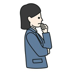 考えるビジネスパーソン